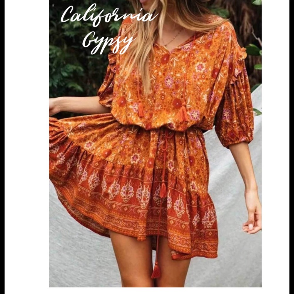 LAST ONE🎉Tassel Mini Dress - Picture 5 of 16